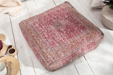 Floor cushion OLD MARRAKESH 70cm flat woven fabric red