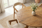 Esstisch ART WOOD Ø 120cm rund Mangoholz naturbraun