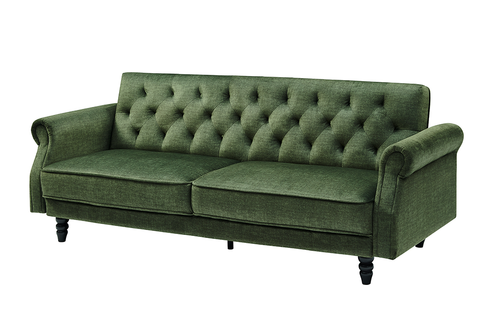 Sofa bed MAISON BELLE AFFAIRE 220cm vogue velour velvet moss green