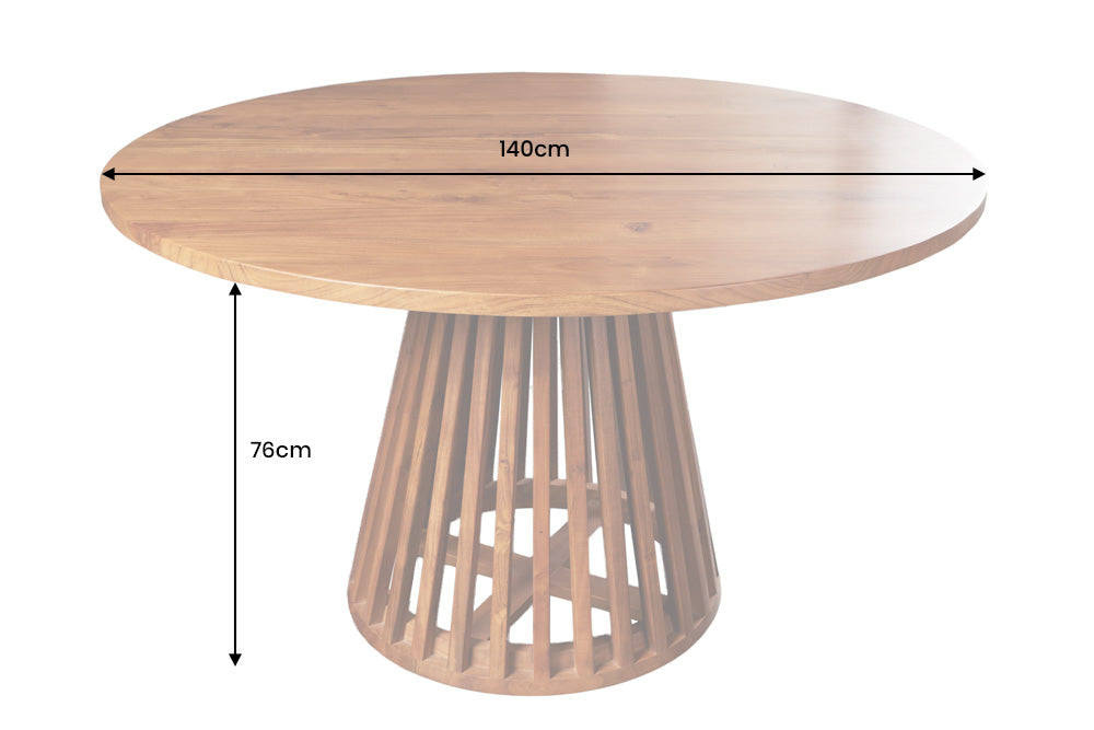 Dining table MAISON JADE Ø 140cm round acacia wood