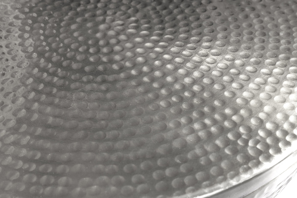 Bowl ORIENT with lid 40cm aluminum silver