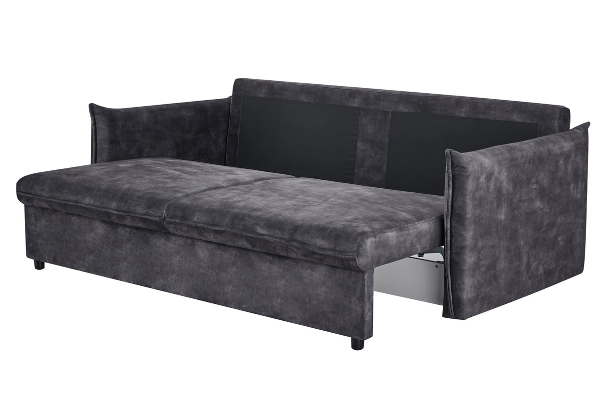 Schlafsofa APARTMENT 215cm 3-Sitzer Samt grau