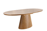 Dining table UNIQUE 160-200cm extendable oak wood look ceramic top travertine