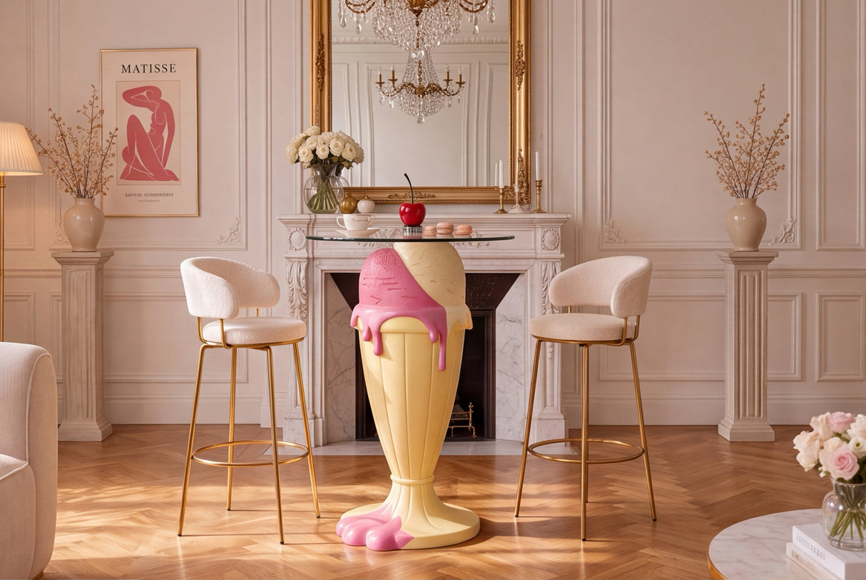 Bistrotisch SWEET SOCIETY Sundae 90cm pastellgelb