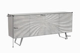 Sideboard HURRICANE 175cm Akazienholz grau