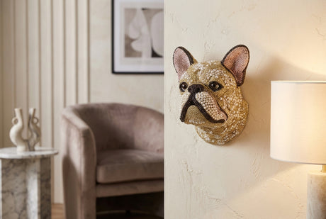 Wall decoration FRENCH BULLDOG 25cm handmade multicolored