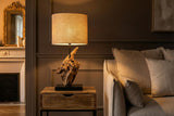 Table lamp HYPNOTIC 58cm teak wood natural