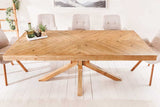 Dining table MOSAIK 160cm pine wood 80mm natural