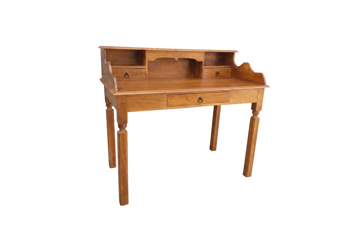 Davenport-Schreibtisch HEMINGWAY 115cm Mangoholz Honig-Finish
