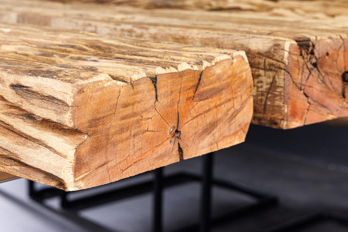 Table à manger BARRACUDA 220 cm en bois de teck sans plateau en verre