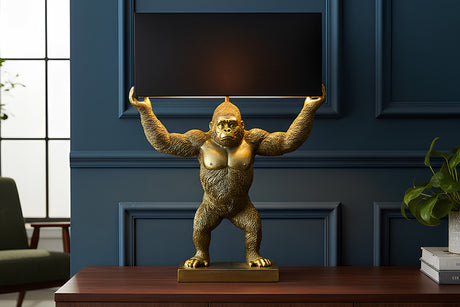 Table lamp KING APE 65cm black golden