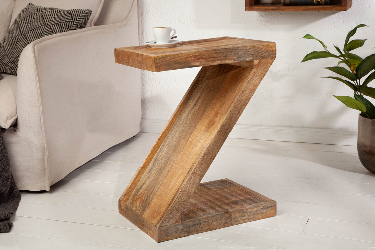 Beistelltisch Z 60cm Mangoholz natur