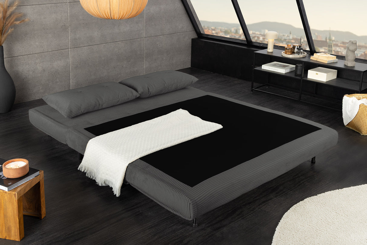 Schlafsessel SMART MULTIFUNCTION 140cm Cord grau