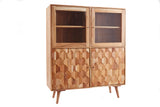 Vitrine MYSTIC LIVING 140cm Akazienholz