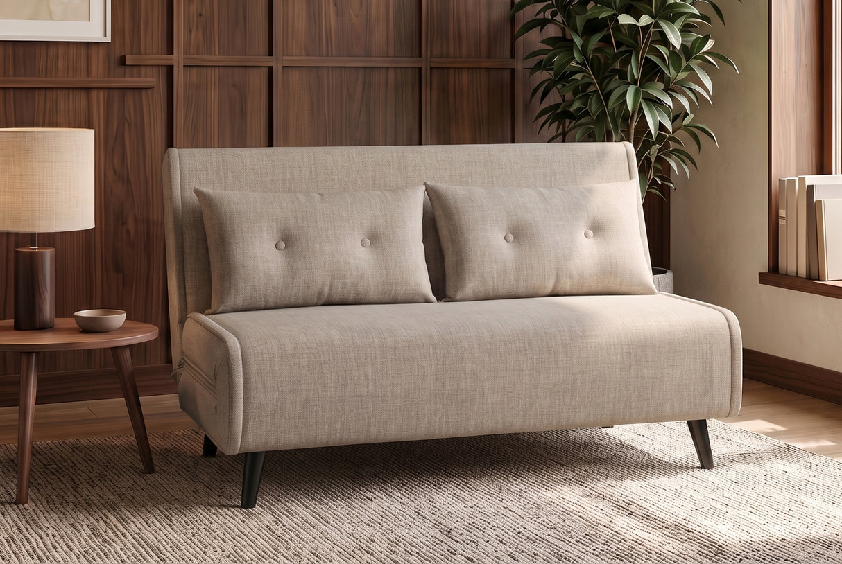 Sleeping chair SMART MULTIFUNCTION 140cm velvet champagne