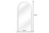 Wall mirror ART DECO 160cm white