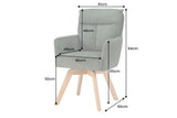 Drehsessel BIG GEORGE 360° drehbar Buchenholzgestell m/ Armlehnen Federkern Cord grün