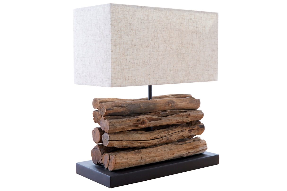 Table lamp PERIFERE driftwood beige