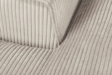 Corner sofa BABYLON 270cm XXL w/ ottoman cord beige