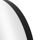 Wandspiegel PORTRAIT 60 cm rund Aluminium schwarz