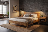 Bett AMAZONAS 180x200cm Baumstamm Sheeshamholz braun
