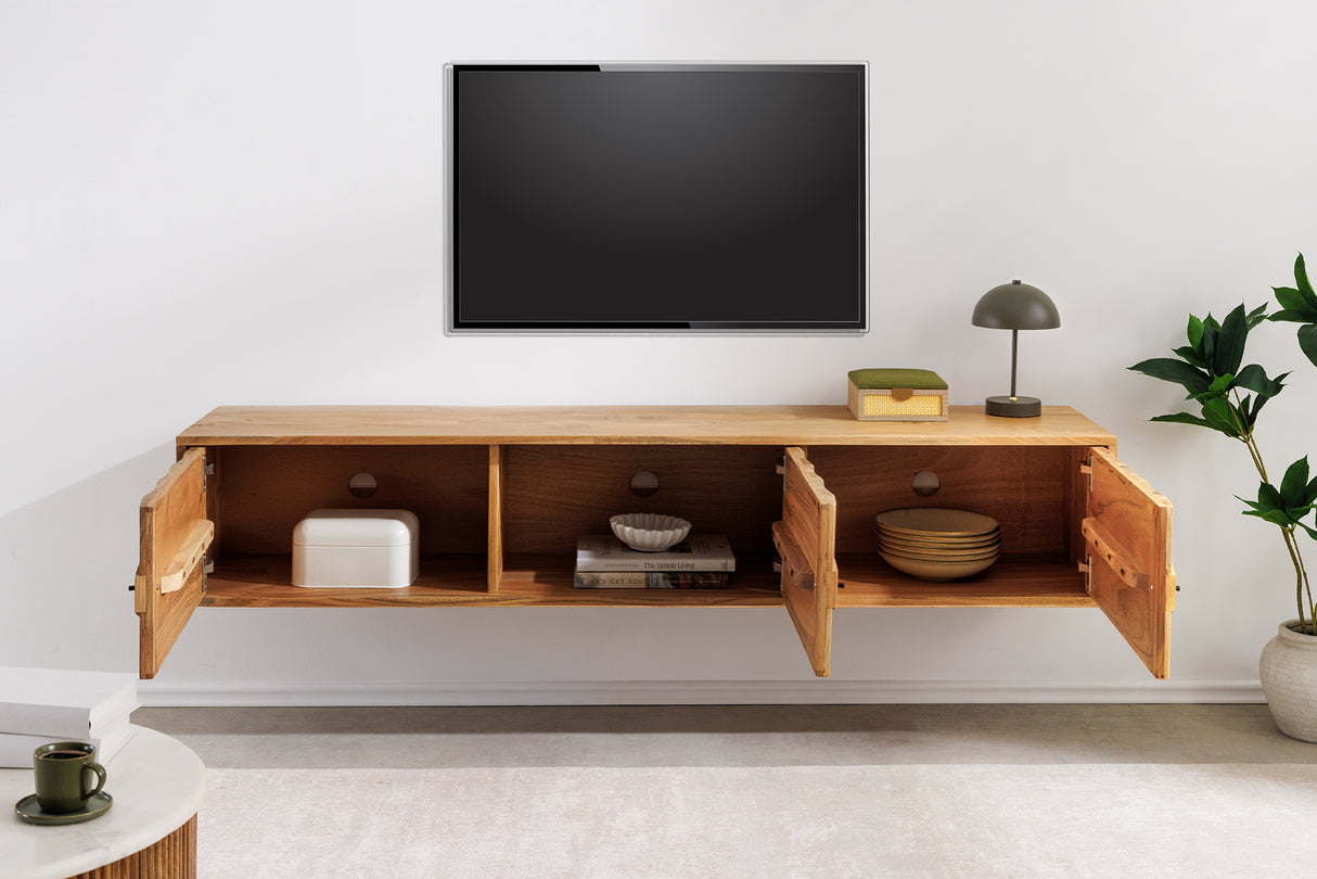TV-Board MYSTIC LIVING 160cm hanging acacia wood
