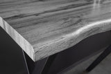 Bar table WILD 120cm table top 40mm X-legs wild oak look grey