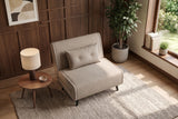 Sleeping chair SMART MULTIFUNCTION 100cm velvet champagne