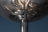 Floor lamp LIQUID DIAMOND 170cm 7 glass shades grey smoked look
