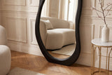 Standspiegel ORGANIC 180cm MDF schwarz