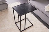 Side table SLIM LINE 45cm marble look anthracite