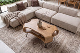 Coffee table ORGANIC LIVING 100cm w/ hairpin legs mango wood natural