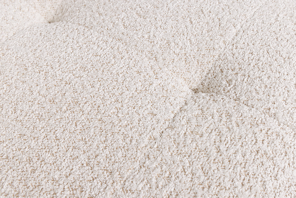 Sofa ROYAL 120cm Federkern Bouclé Champagnerbeige