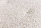 Sofa ROYAL 120cm Federkern Bouclé Champagnerbeige
