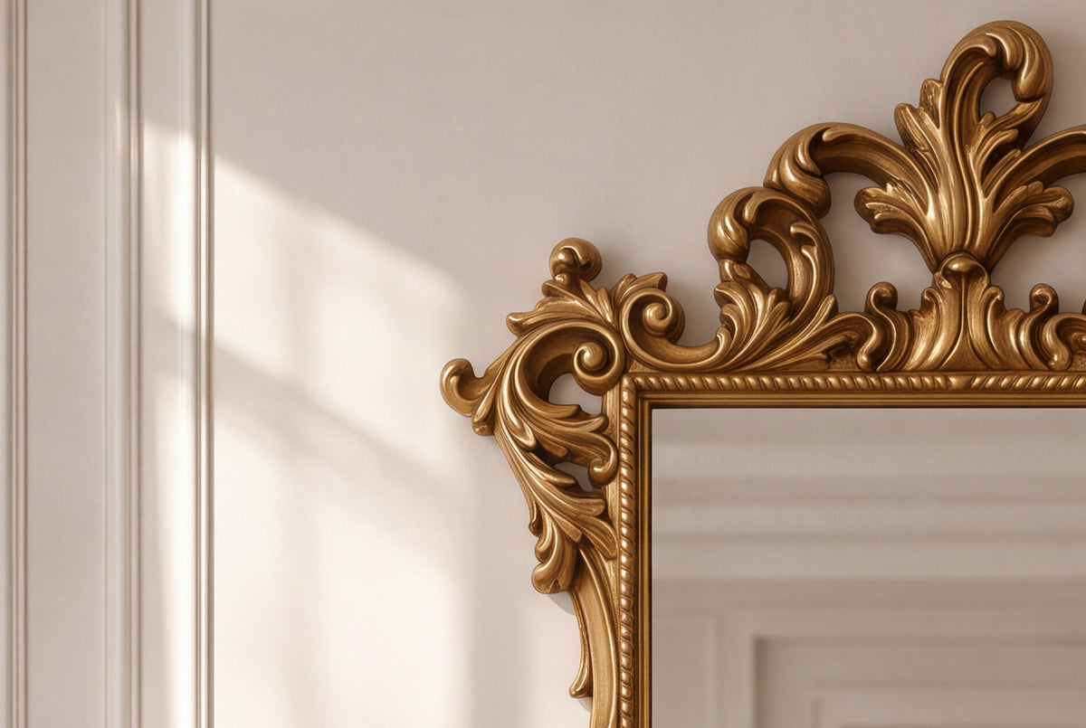 Wall mirror OPULENT 125cm gold