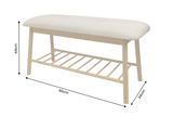 Shoeshelf ZEN-BO 90cm bamboo natural beige