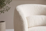 Sessel BOSSA NOVA 360° drehbar Bouclé weiß