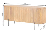 Sideboard GATSBY 160cm retro style mango wood natural