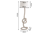 Stehlampe SEVEN SEAS 160cm mit authentischem Seil