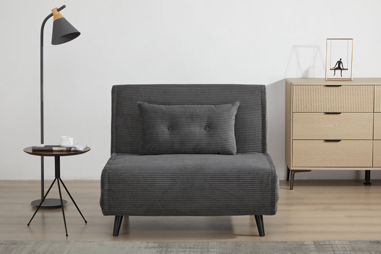 Schlafsessel SMART MULTIFUNCTION 100cm Cord grau
