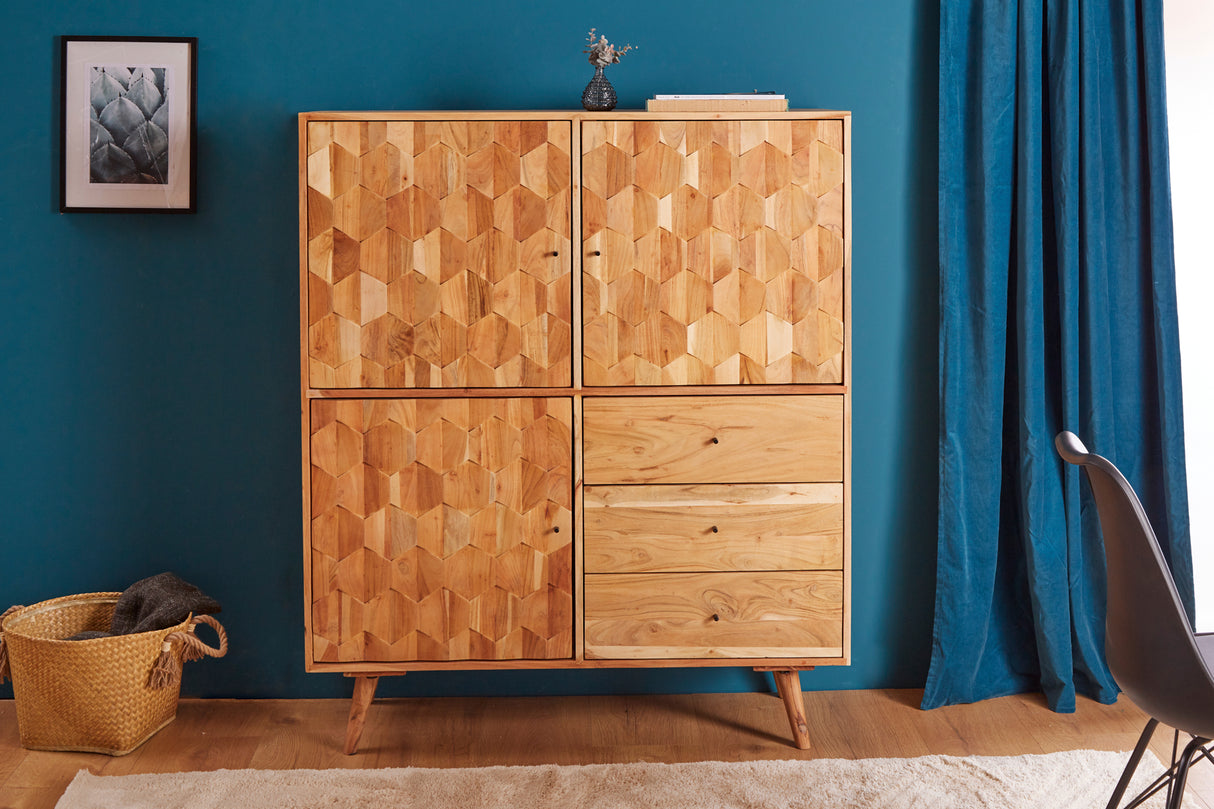 Highboard MYSTIC LIVING 140cm Akazienholz