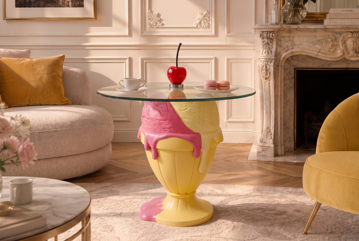 Beistelltisch SWEET SOCIETY Sundae 65 cm pastellgelb