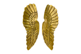 Wall decoration FALLEN ANGEL 65cm angel wings antique gold
