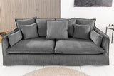 Sofa HEAVEN 200cm removable cover cord grey