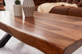 Couchtisch AMAZONAS 110cm X-Beine Sheesham Holz