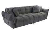 Sofa CLOUD 260cm 3-Sitzer XXL Samt grau