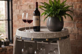 Wine shelf half BODEGA 100cm for 24 botttles massive fir wood natural