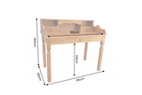 Davenport-Schreibtisch HEMINGWAY 115cm Mangoholz Honig-Finish