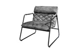 Armchair MUSTANG LOUNGER velvet grey