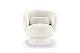 Armchair BOSSA NOVA 360° rotatable bouclé white